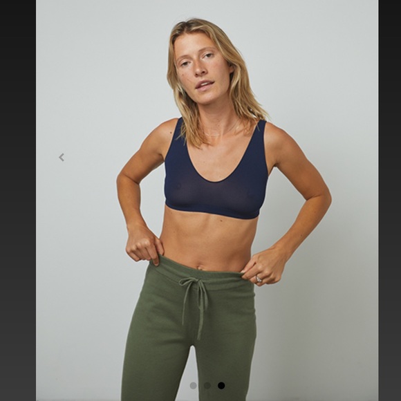 NEW lunya cozy cotton silk joggers in humble green $198 - Picture 2 of 3